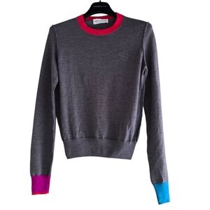 Sonia Rykie Paris wool Knit Crewneck multi color Pullover